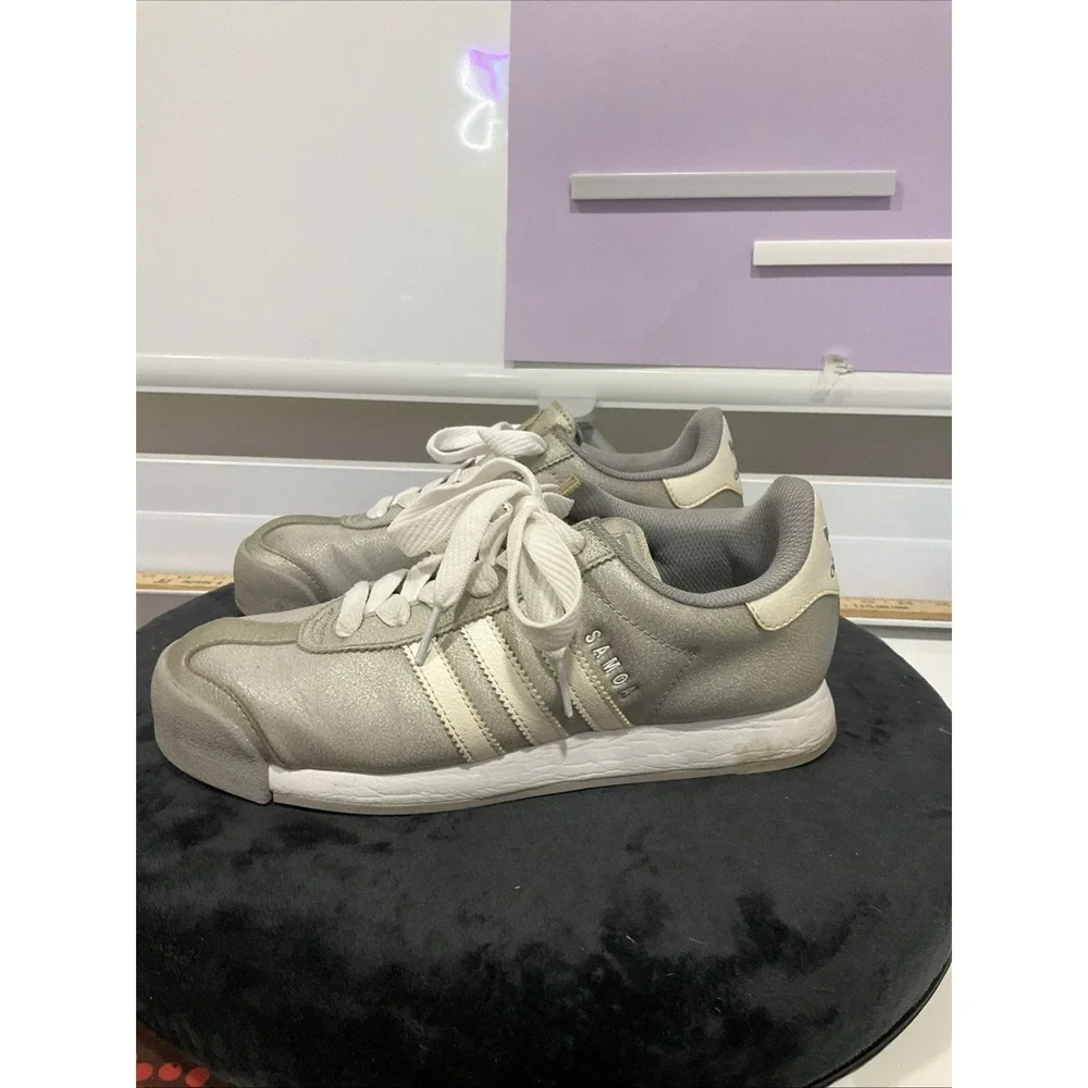 Adidas Samoa Silver White B38964 Size 6